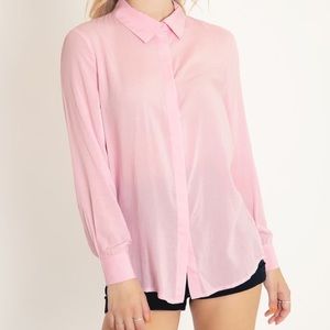 BM Baby Pink button me up shirt
